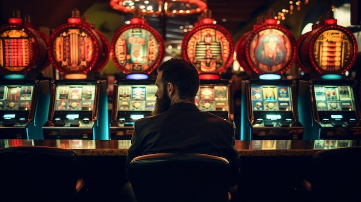 Tampilan layar Ikan Hoki di aplikasi apidewa slot dengan senjata virtual dan makhluk laut yang berenang